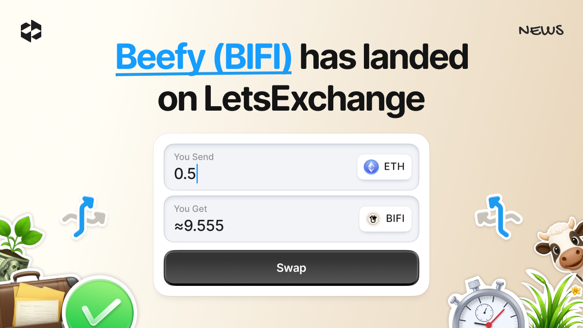 LetsExchange has listed the BIFI token and is now available for swaps.