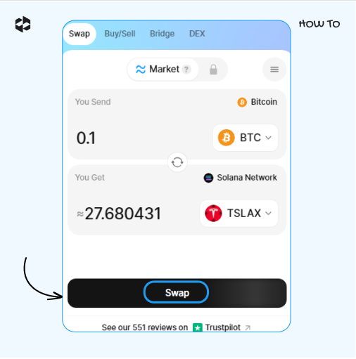 Click on the Swap button