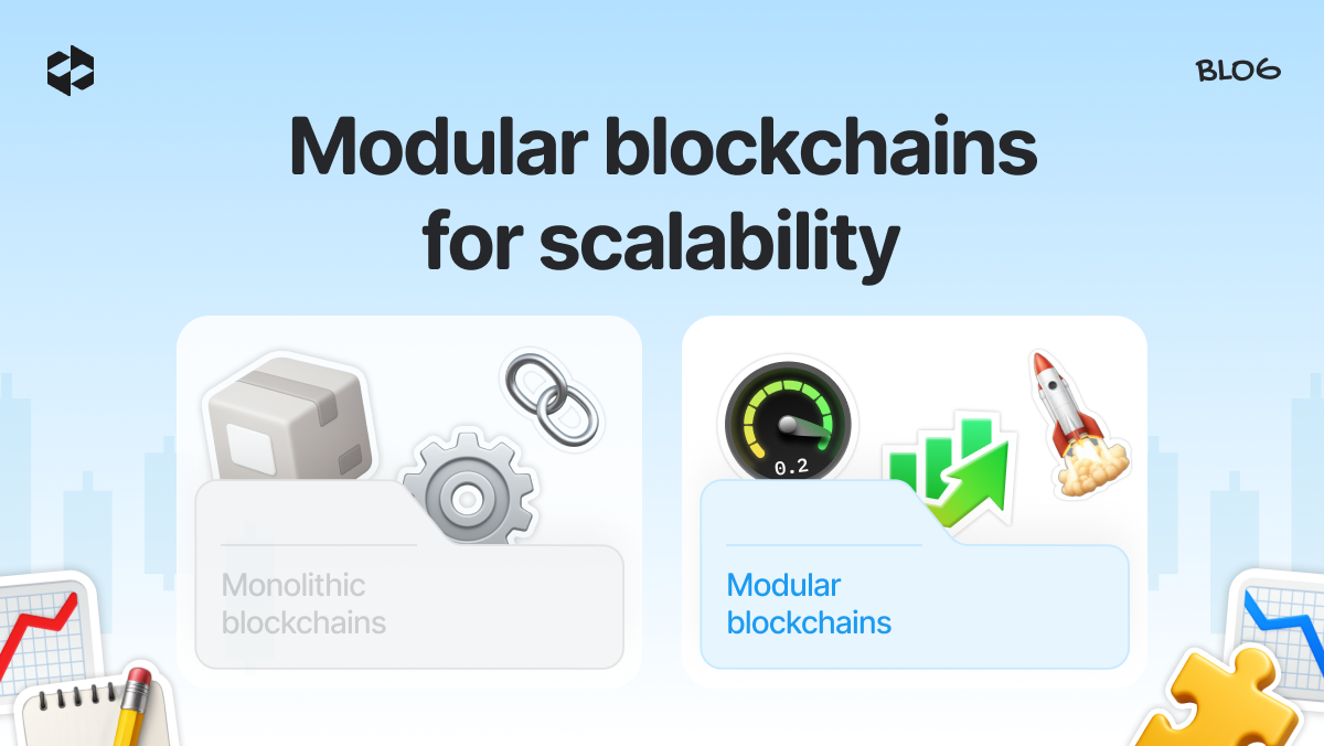 Explanation of the benefits of modular blockchains compared to monolithic blockchains