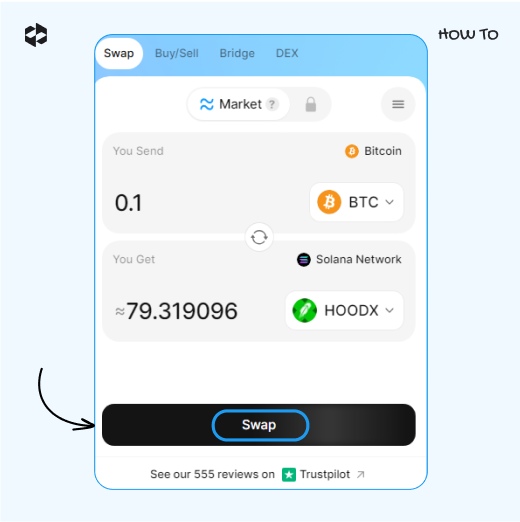 Click on the Swap button
